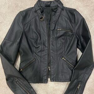 Stunning Rogue leather moto jacket size S